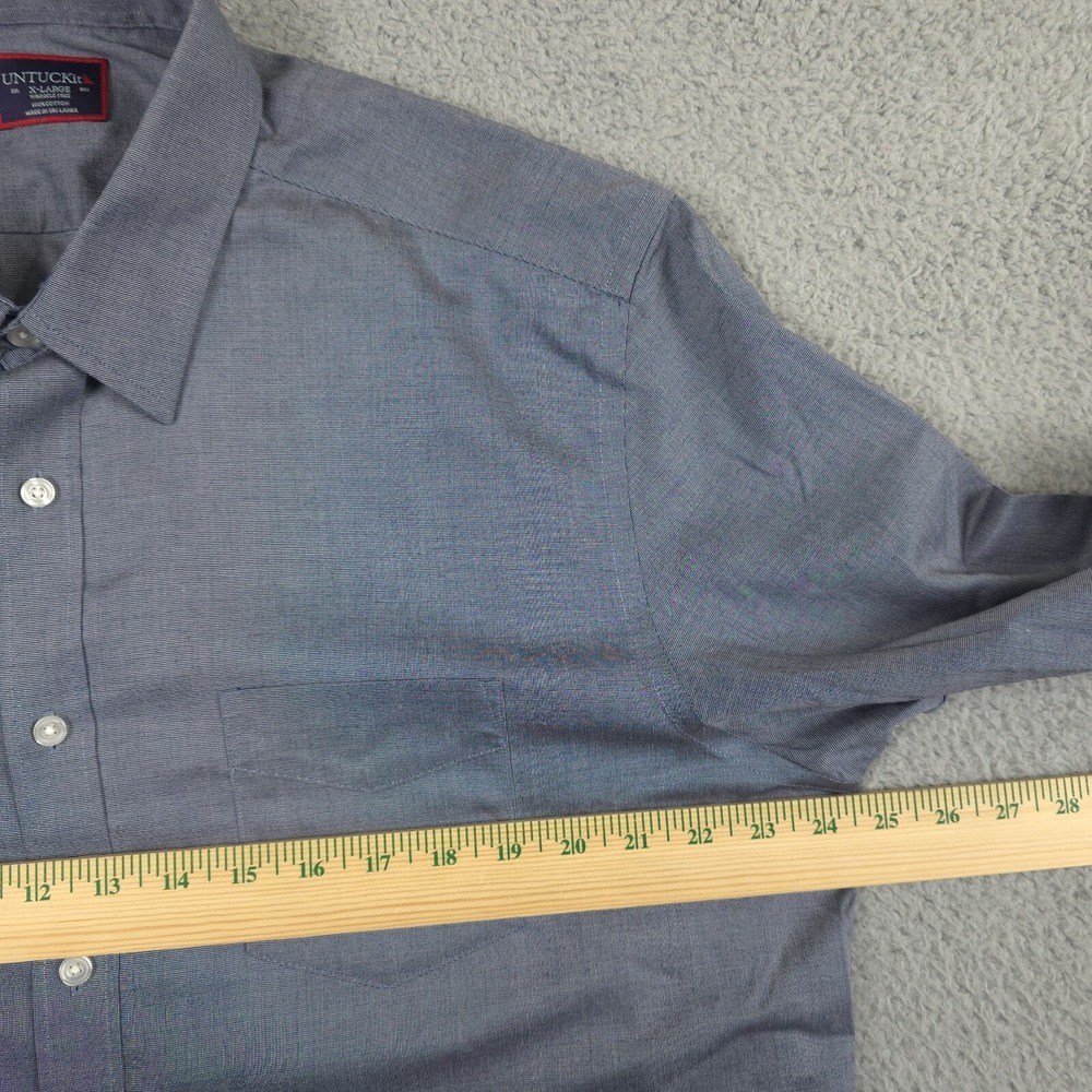 UNTUCKit‎ Shirt Pio Cesare Mens XL Wrinkle Free Cotton Long Sleeve Button Up - Picture 7 of 10
